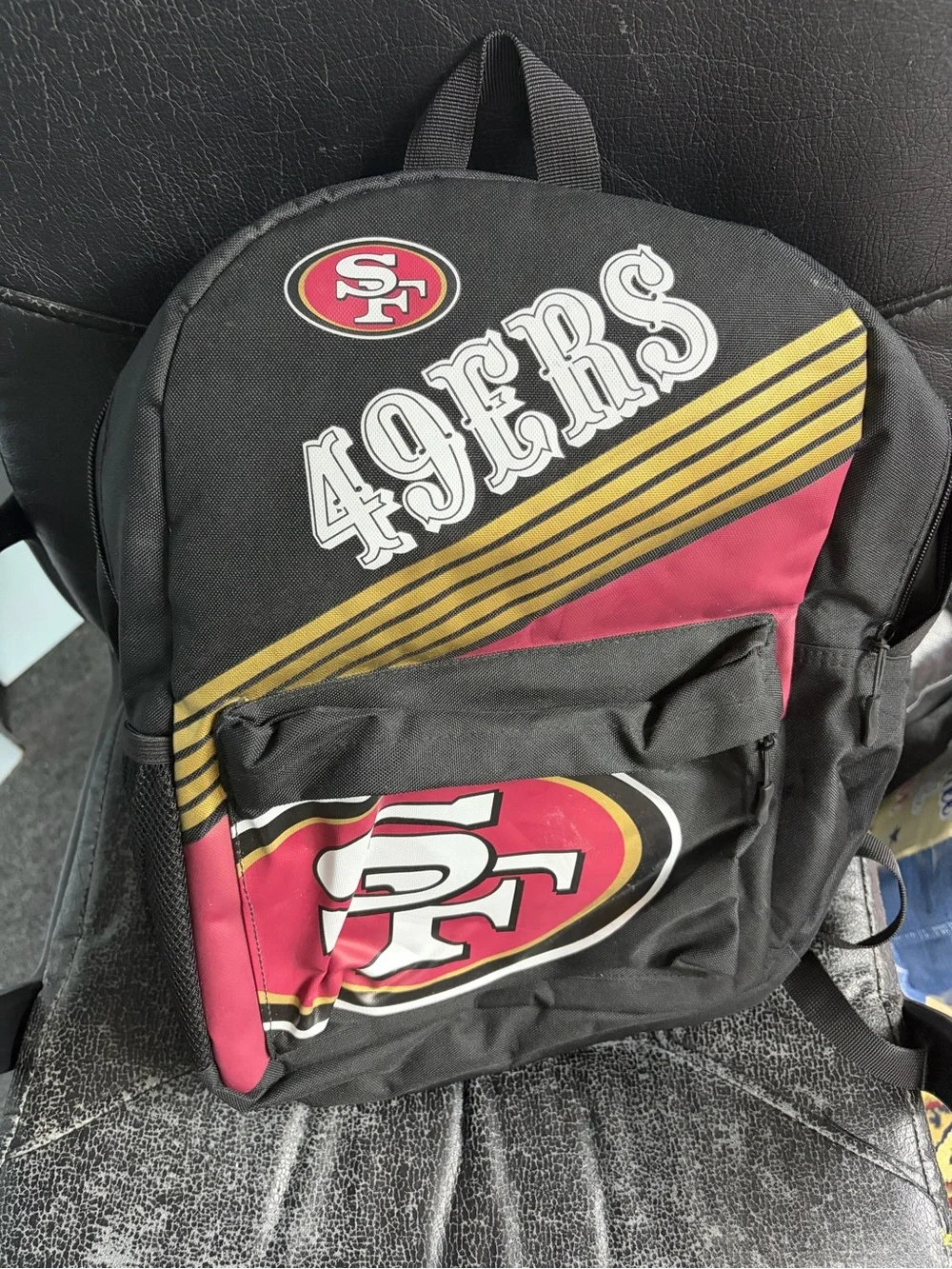 Vintage 90’s San Francisco 49ers NFL football Backpack school travel book bag